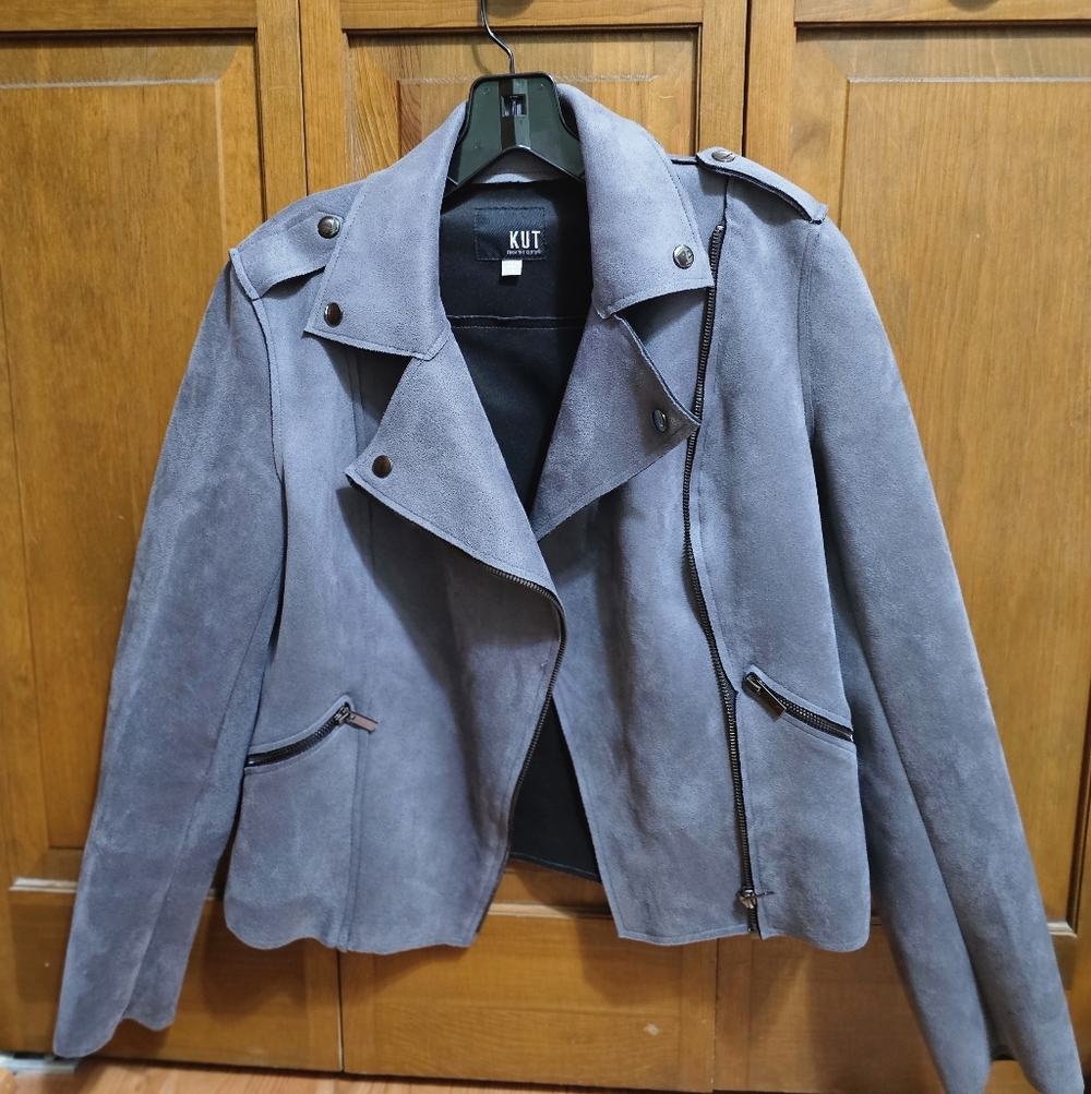 Kut from the Kloth Women's Faux Suede Leather Jacket